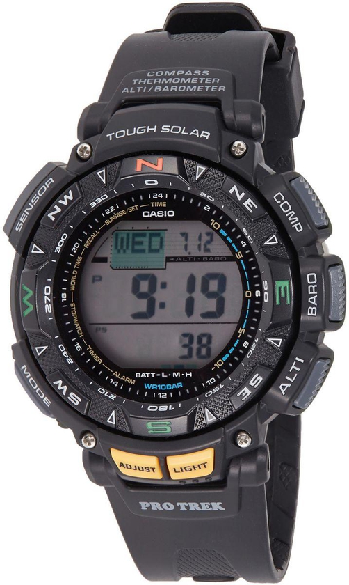Casio Pro Trek Men's Tough Solar Digital Dial Resin Band Watch [PRG-240-1]
