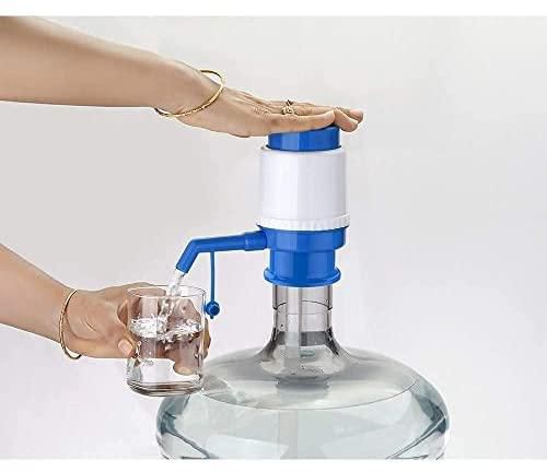 TRADEGLOBAL H2O Hand Press Manual Water Pump Dispenser for 20 Litre Drinking Bottle Can for Home Office Outdoor (Works with All Brand Bottles)