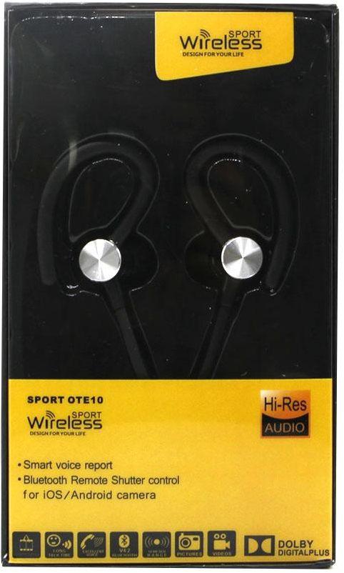 Margoun Wireless Sports OTE-10 Bluetooth Headphones with Mic and Volume Controller for Samsung, HTC, LG, Huawei in Black