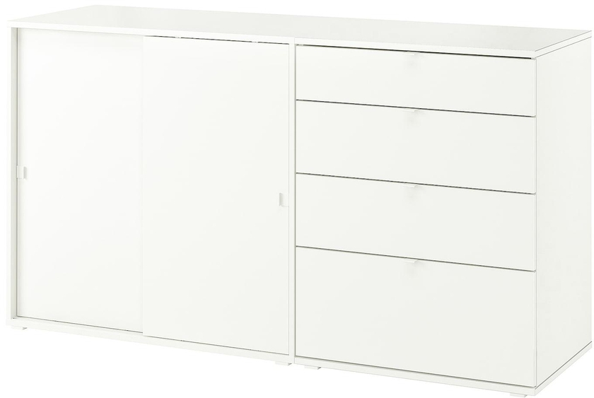 VIHALS Storage combination - white 165x47x90 cm