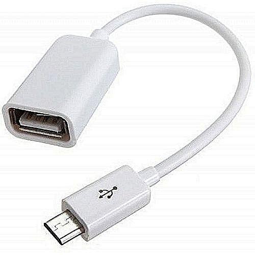 Generic OTG Cable Micro USB cable - White