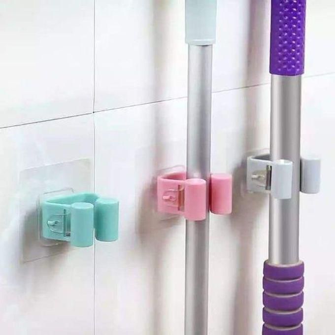 Single Kitchen Wall Organizer - Mop Holder - Brushes - Broom - 3 Pieces...