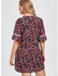 Printed Bell Sleeve Plus Size Mini Dress - Red - 4xl