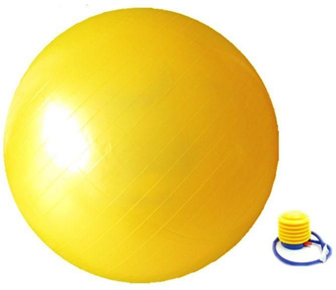Yellow Fitness Exercise Gym Balance Ball Yoga Aerobic Maternity Pump 65CM Anti-Burst