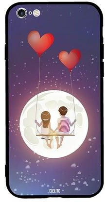 Protective Case Cover For Apple iPhone 6 Plus Love Couples Looking At Moon