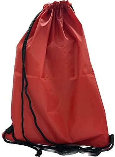 Drawstring backpack bag ropes red شنطة ظهر حبل أحمر