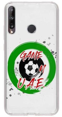 Game On UAE Full Print Classic Clear Case For Huawei Y7p 20.2cm Multicolour