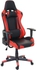Gaming Chair Ergonomic Height Adjustable, Office Chair with Armrests, Headrests, Adjustable Tilt Angle Up to 150kg, PU Leather, Red