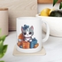 Cute Grey Kitten Animal With Gifts Mug