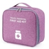 Waterproof First Aid Medicine Organizer Bag With Divided Interior For Travel .Purple