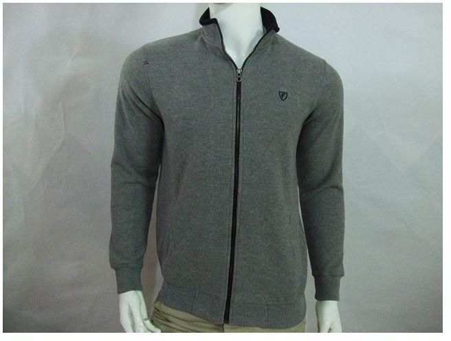 Frame Zipped Sweatshirt - Light Gray