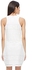 Superdry Crochet Knit Bodycon Dress for Women, Optic White