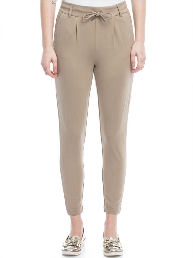 ONLY Straight Trousers for Women, Desert Taupe