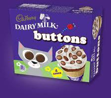 Cadbury buttons cone 100ml