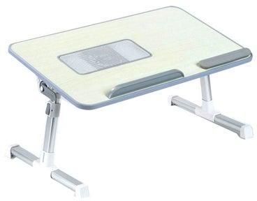 Laptop Table With Cooling Fan White