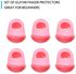 6 Pieces Guitar Silicone Finger Fingertip Protectors for Guitar Ukulele Beginners S