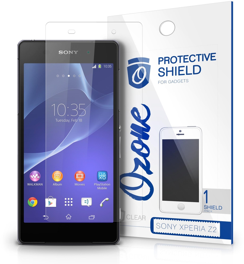 OZONE Crystal Clear HD Screen Protector Scratch Guard for Sony Xperia Z2