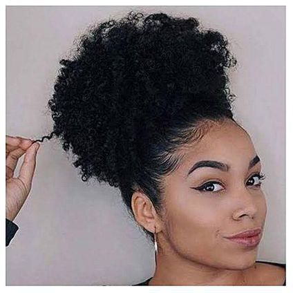 Generic Afro Hair Bun Extension Colour #1 + FREE Gift Inside!!!