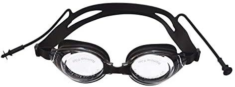 Generic Feeldaa Plastic Anti Fog Swimming goggles With Silicone Strap And Plugs Nose Suitable For Kids - Black