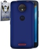Prime Soft Cover for Motorola Moto C - Blue + Prime Glass Screen Protector