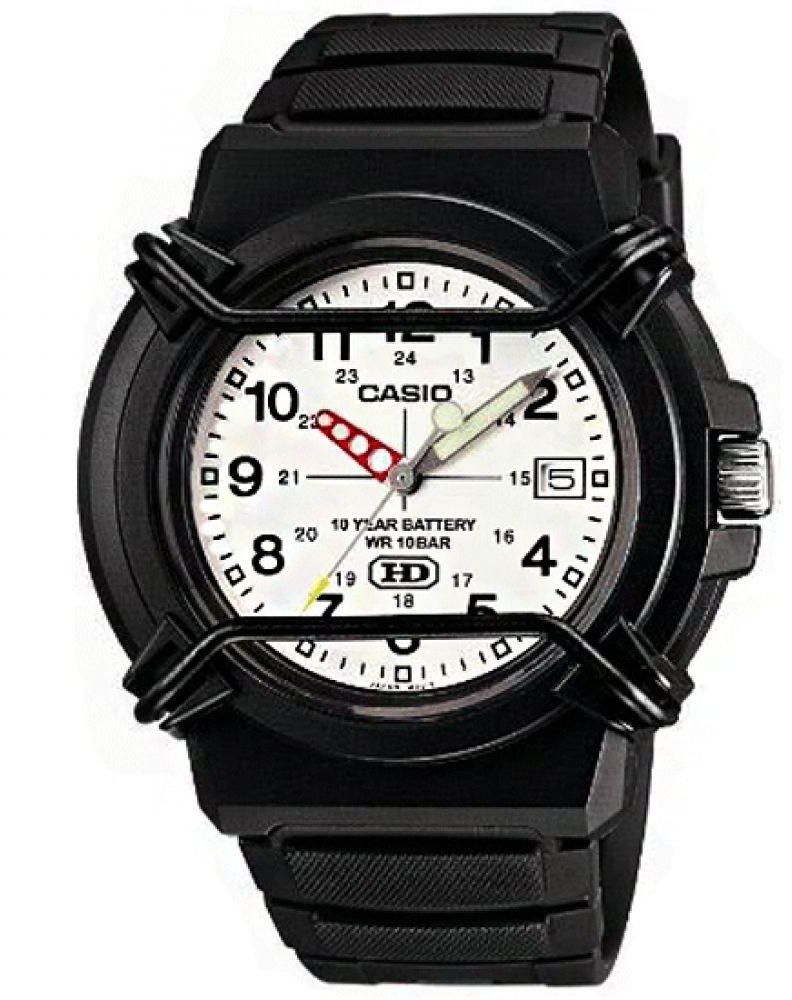 Casio Men's White Dial Resin Band Watch - HDA-600B-7BV