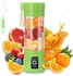 Portable Blender Cup,Electric USB Juicer Blender,Mini Blender Portable Blender For Shakes and Smoothies, Juice,380ml, Six Blades Great for Mixing,Green