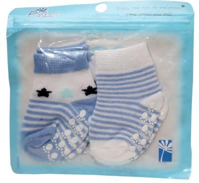 2 Pairs Soft Touch Infact Baby Socks-blue