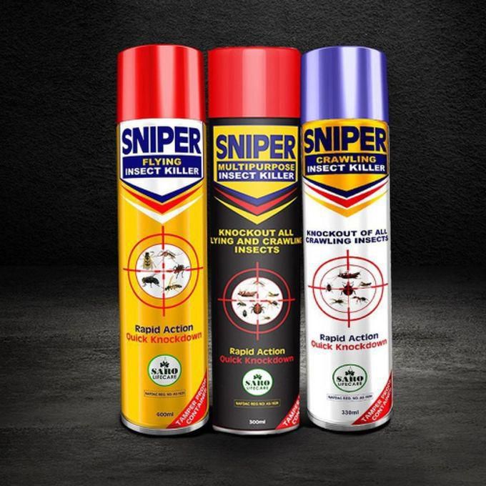SNIPER Multipurpose Insect Killer, Flying And Crawling Insect Killer Combo Pack