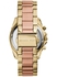 Michael Kors Blair Women's Pink Dial Stainless Steel Band Chronograph Watch - MK6316