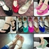 Hamxi W-021 Women Luxurious Heel Wedge Black 36