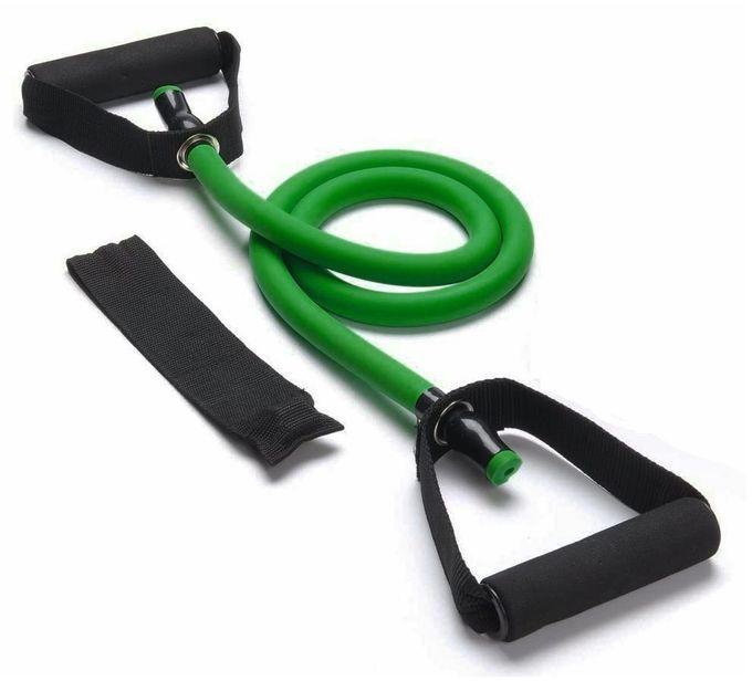 Pull String For Fitness And Aerobics With Door Anchor 15-20 LB - Green