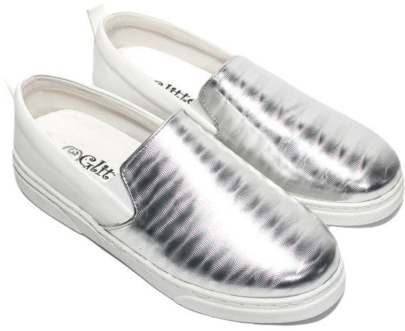 Glitter Women Sneakers - Silver