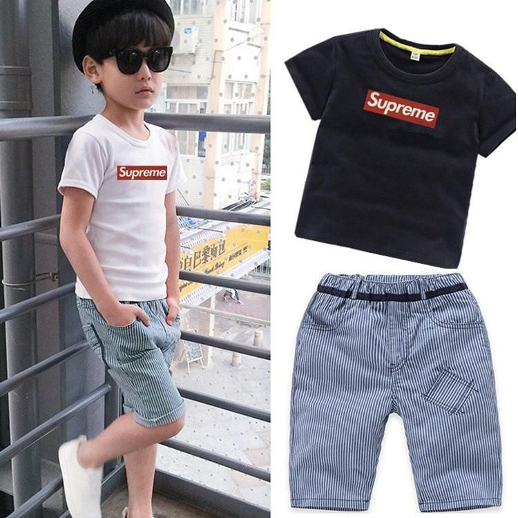 The Boy in The Striped Supreme Suit Pants - 1 Size (Black - White)