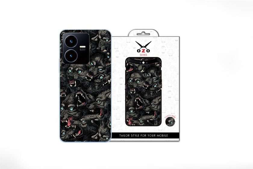 OZO Skins Ruthless Black Wolf (SE127RBW) For Vivo Y22