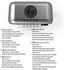 Tomshin Bluetooth Speaker LED Digital Clock Multifunctional Sound Box Wireless Charger Desk Clock FM Radio Wireless Charging Device