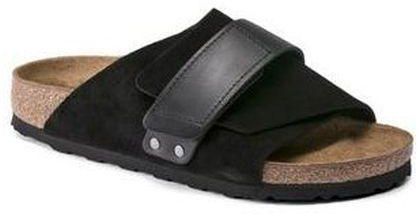 Cornel Mens Suede Cover Pam Slippers - Black