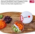 Delcasa Manual Food Chopper – Mini Food Processor – Manual Handheld Food Chopper/Cutter – Pull String To Slice Vegetables Onions Garlic Meat Nuts In Seconds - Stainless Steel Blades, Non-Slip Base