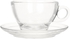Get Ocean Glass Coffee Cup Set with Saucer, 12 Pieces - Clear with best offers | Raneen.com