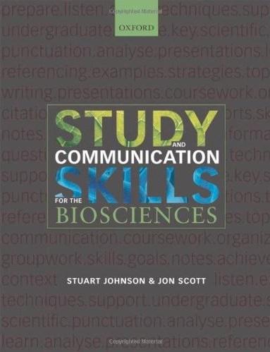 Study & Communication Skills for the Biosciences