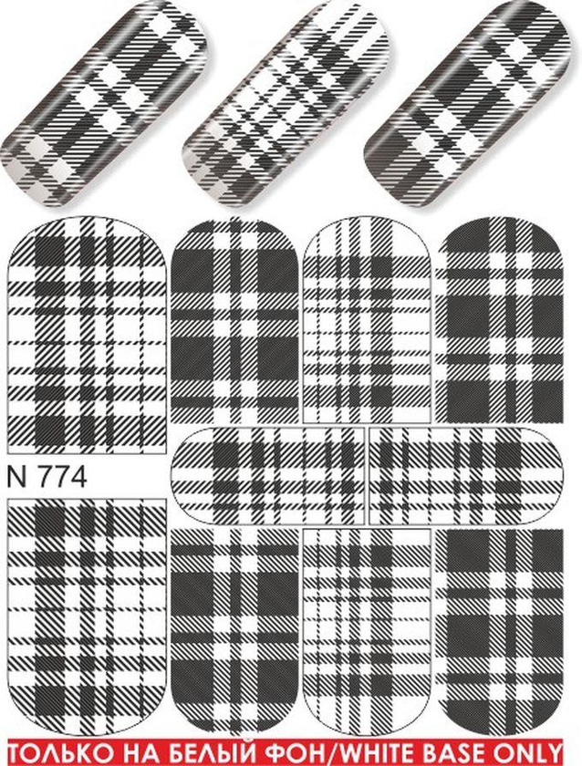 Magenta Nails 1 ورقة من ملصقات فن الأظافر تصميم كما تظهر الصور-N774