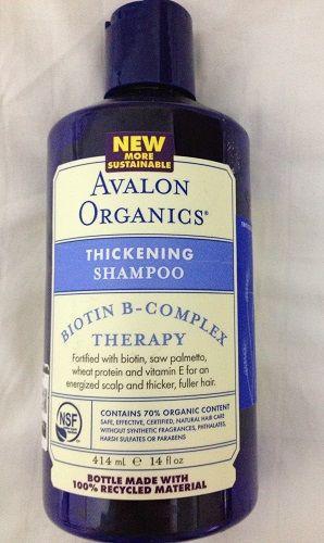 Avalon Organics, Biotin B-Complex Therapy Thickening Shampoo, 14 fl oz ‫(414 ml)