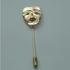 Mask Lapel Pin - Golg And Silver Combo