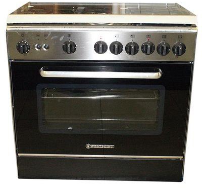 Westpoint Westpoint GAS COOKER 6 Burners Gas (4 Gas + 2 Hot Plates) 80 X 50cms Button Ignition, Adjustable Stands, Gas Grill, Glass Top
