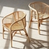 modern bamboo 2 chair with table