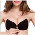 Fashion Silicone Adhesive Sticky Invisible Push Up Strapless Backless Bra - Black