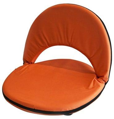 كرسي تخييم أرضي يطوى للخلف برتقالي 75x56x5.5سنتيمتر