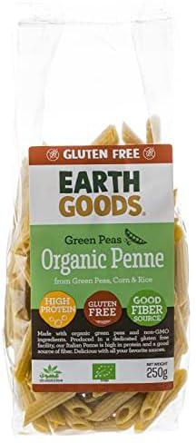 Earth Goods organic green peas penne gf 250g