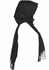Umbrellaa Cashmere Cotton scarf With Fringes - Black