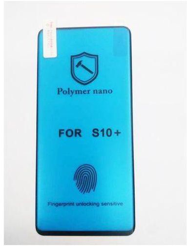 Polymer Nano Curved Screen Protector For Samsung Galaxy S10 Plus -0- BLACK