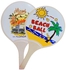 Wooden Beach Tennis Racquets 22CM Wide, 6MM Thick (Design May Vary)